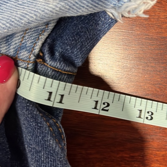 Revice Womens Jeans Light/Dark Wash Mix 24 Patchwork Button Fly Distinctive EUC - Picture 14 of 16